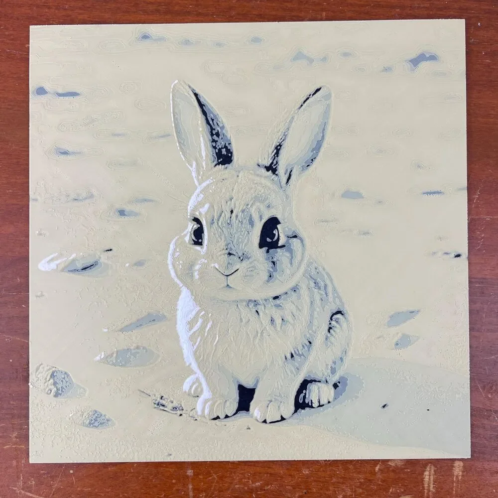Bunny Wall Art, Bunny on the Beach Wall Art, Rabbit Wall Art